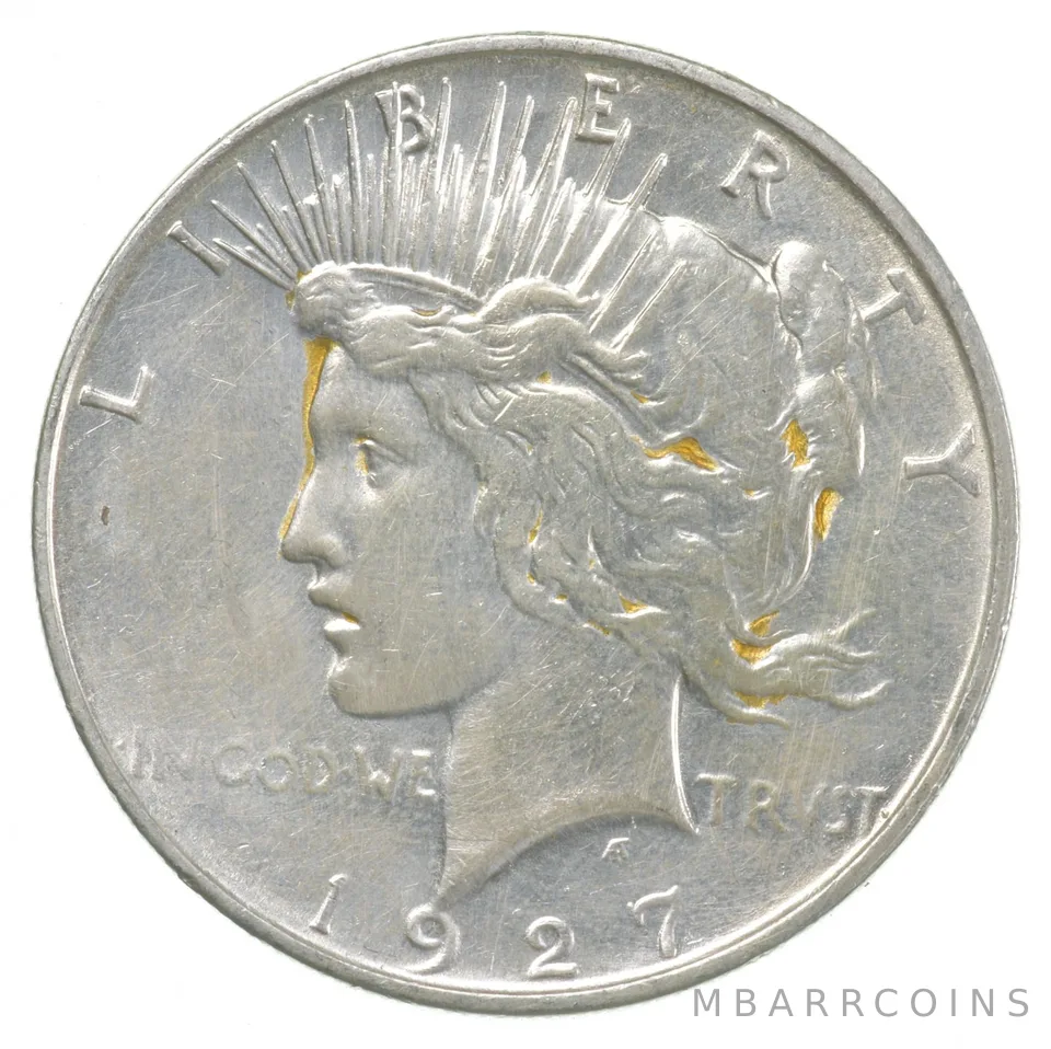 1927-D Peace Silver Dollar a5119