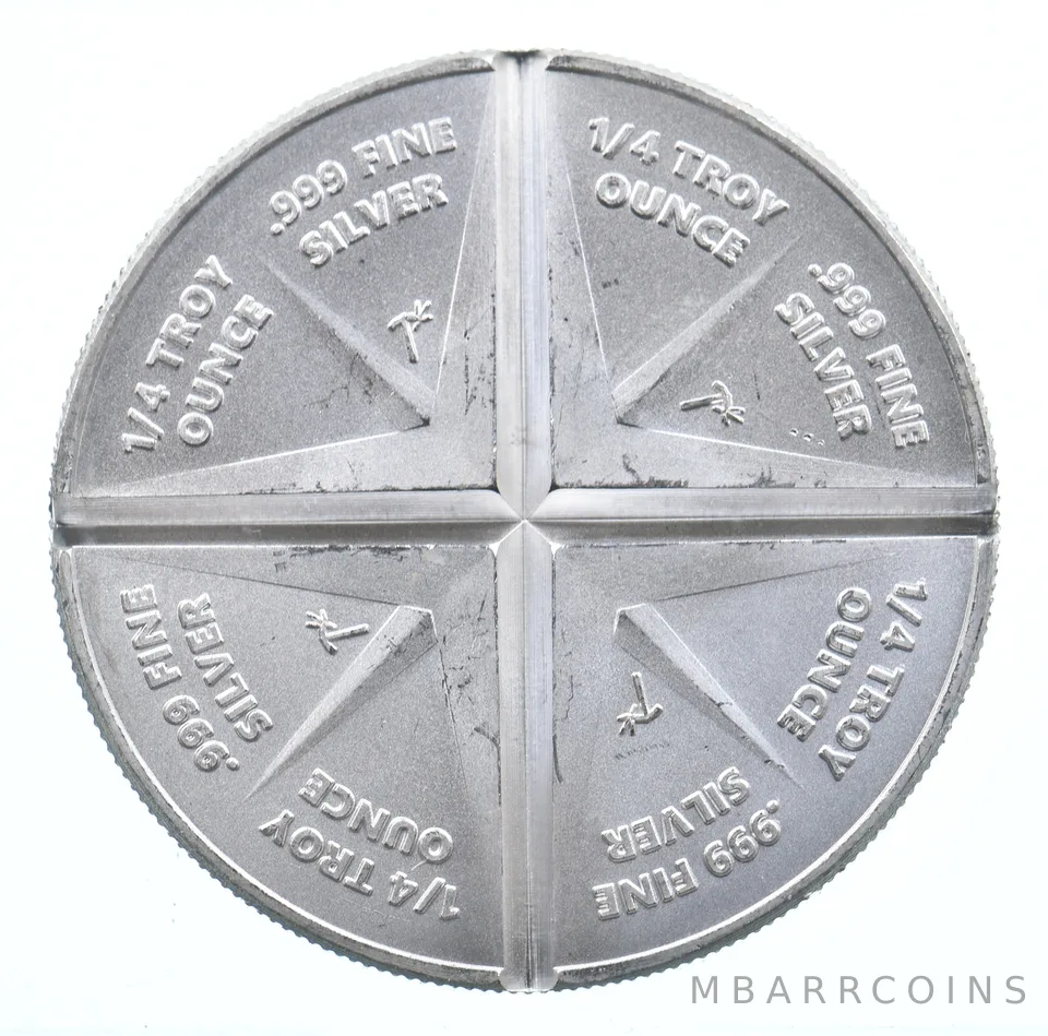 VINTAGE Art Bar/RoundAmerican Prospector 1 Oz. .999 SilverOne Troy Ounce *868