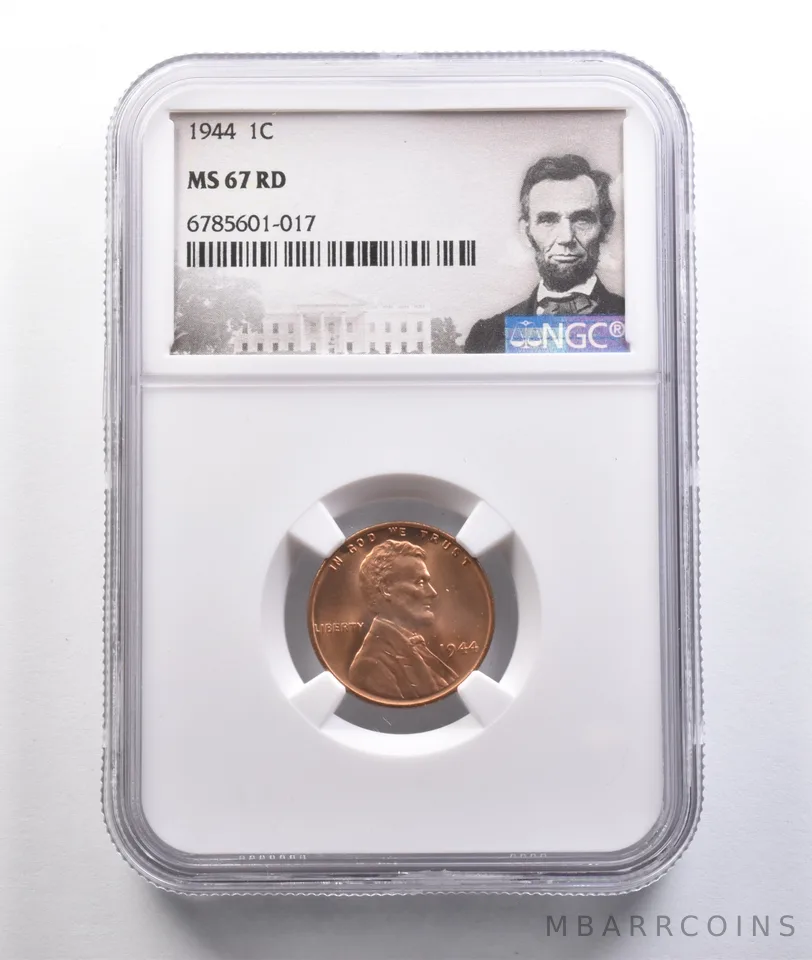 1944 Lincoln Wheat Cent MS67 RD NGC *6830
