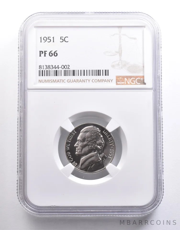 1951 Jefferson Nickel PF66 NGC DDO FS-101 *6641