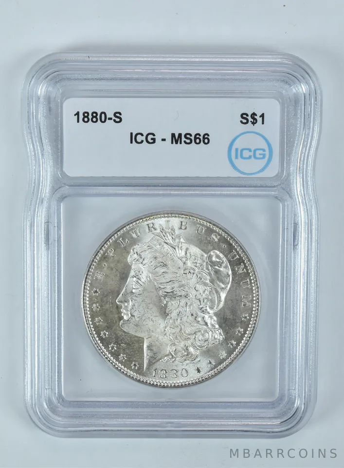 1880-S Morgan Silver Dollar MS66 ICG