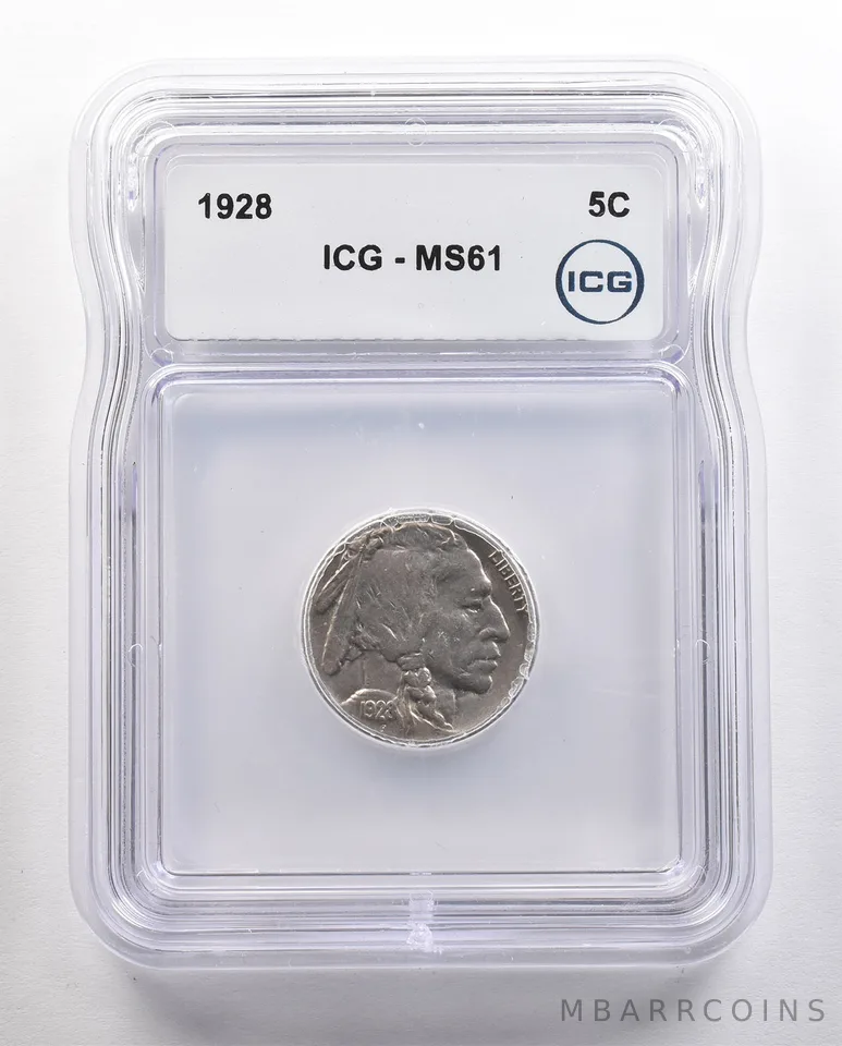 1928 Indian Head Buffalo Nickel MS61 ICG *4424