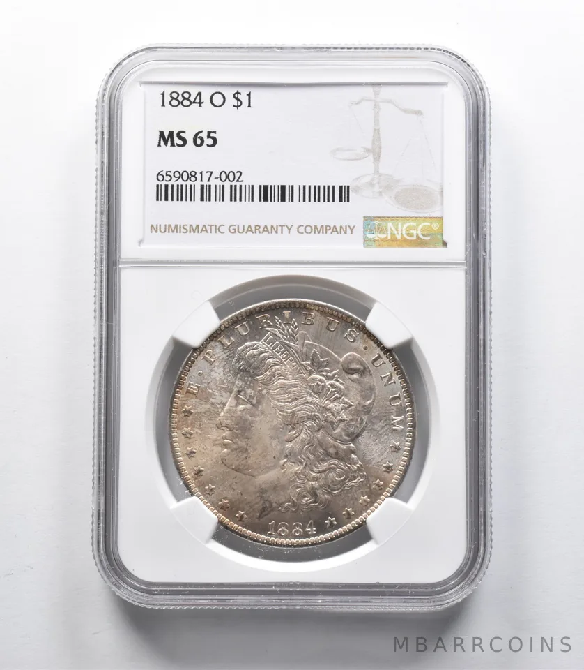 MS65 1884-O Morgan Silver Dollar NGC a9361