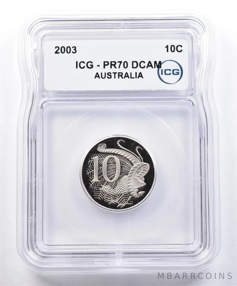 2003 Australia 10 Cents PR70 DCAM ICG *1596
