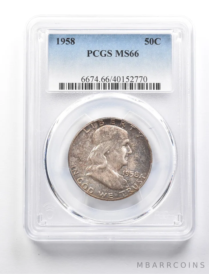 1958 Franklin Half Dollar MS66 PCGS PQ *2689