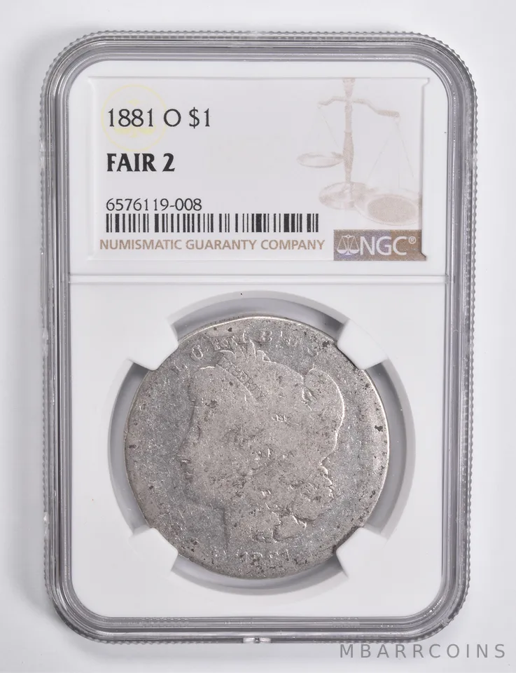 FAIR 2 1881-O Morgan Silver Dollar NGC Lowball Low Ball *4600