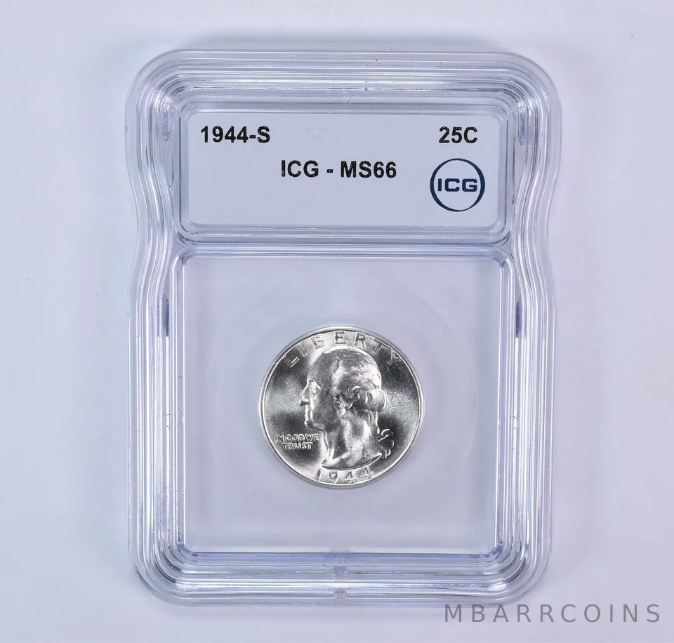 1944-S Washington Quarter MS66 ICG