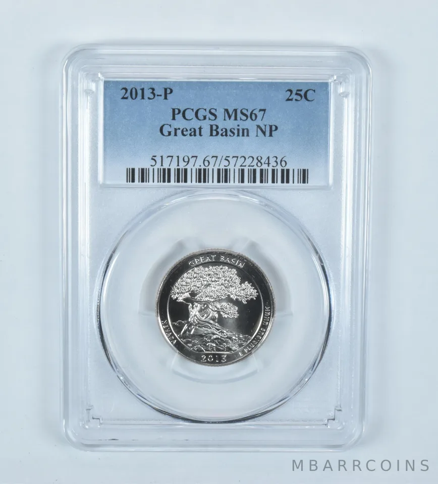 2013-P Washington Quarter ATB Great Basin MS67 PCGS