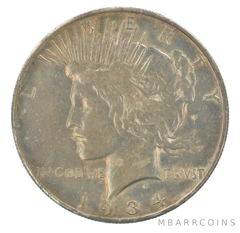 1934-S Peace Silver Dollar Beautiful Tone *5170