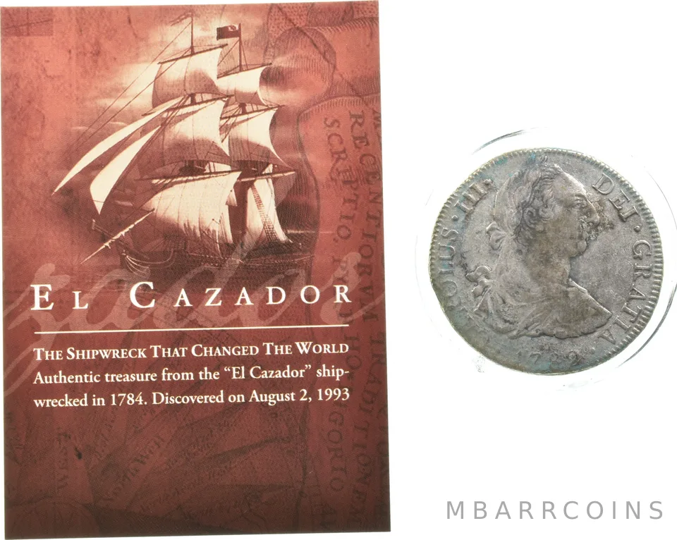 1782 Mexico 8 Reales El Cazador a8170