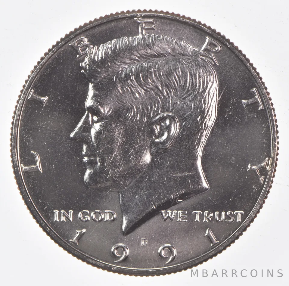 1991-D Kennedy Half Dollar Clad Unc