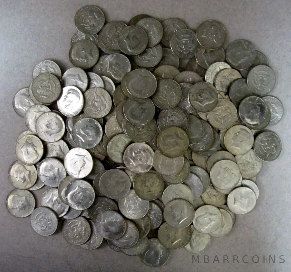 (200) 1965-1969 JFK Kennedy Half Dollar 10 Rolls $100 Face 40% Silver Bulk Lot