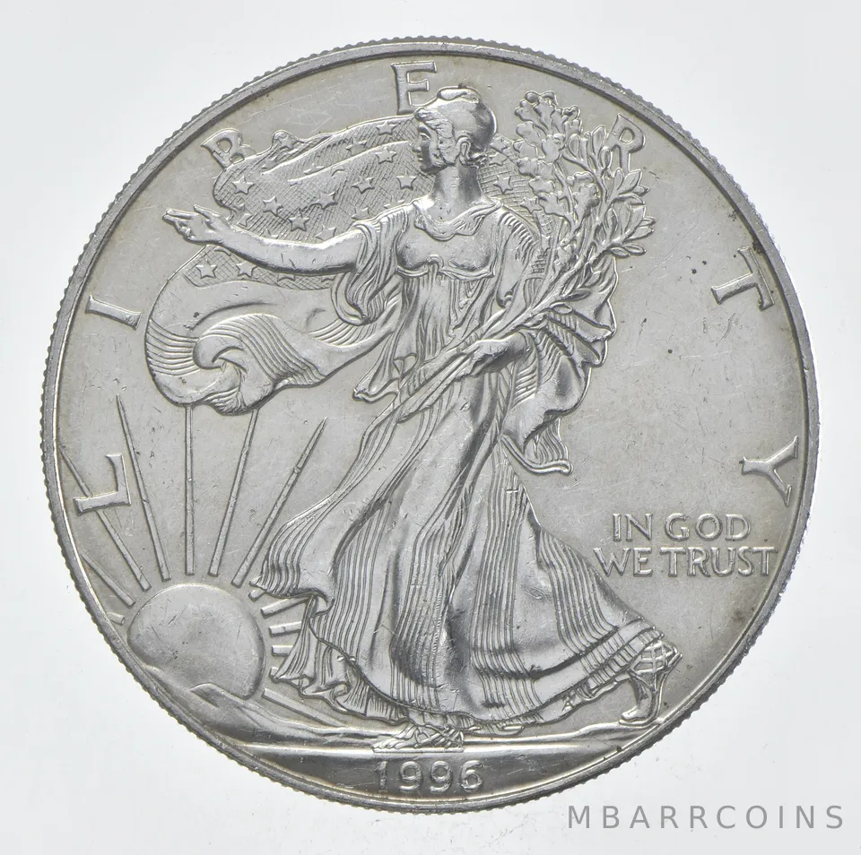 Rarest 1996 American Silver Eagle - Key Date - Rare LOW MINTAGE *354