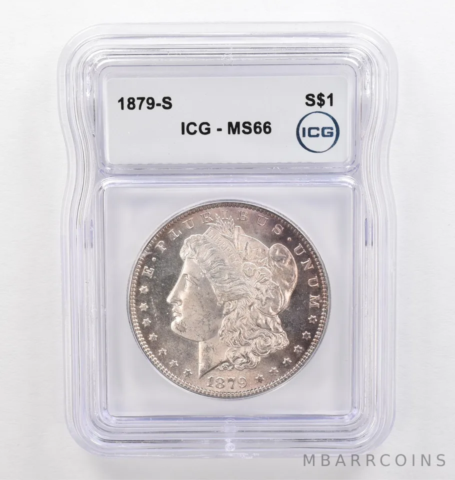 1879-S Morgan Silver Dollar MS66 ICG Beautiful Tone *0255