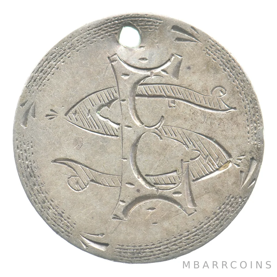 1839 Seated Liberty Dime Love Token Victorian S E *5502
