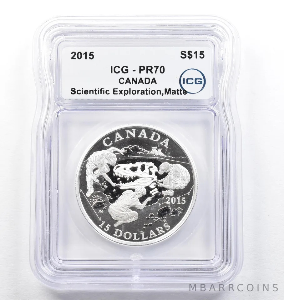 2015 Canada $15 Silver Scientific Exploration Commemorative Matte PR70 ICG *0733