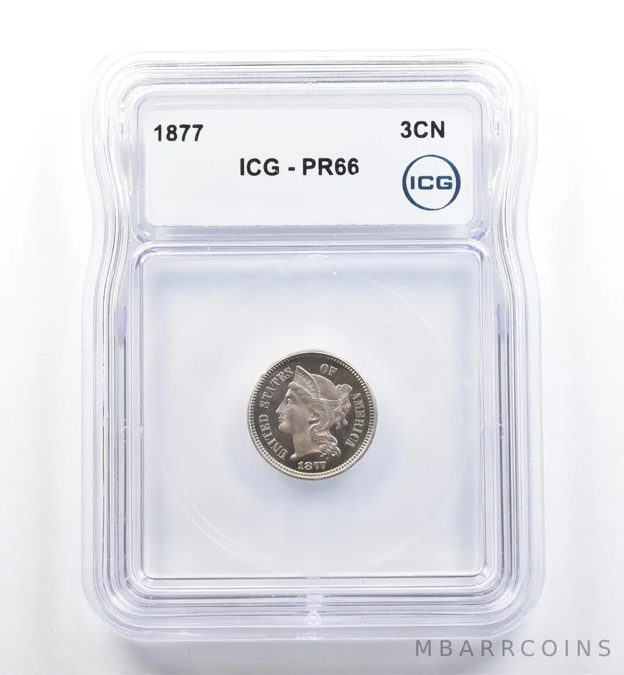 1877 Three Cent Nickel PR66 ICG *6486