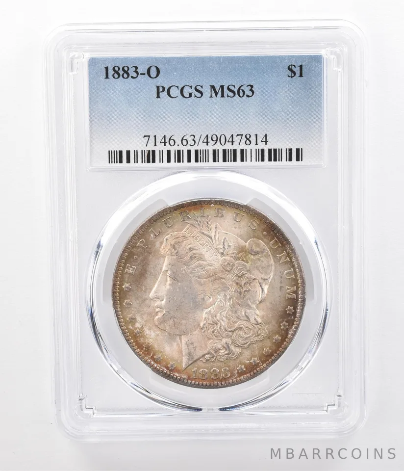 1883-O Morgan Silver Dollar MS63 PCGS Beautifully Toned *0480