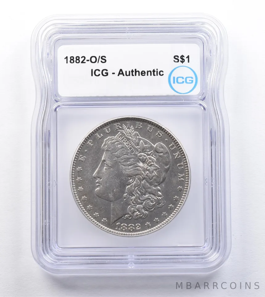 1882-O/S Morgan Silver Dollar Authentic ICG *2014