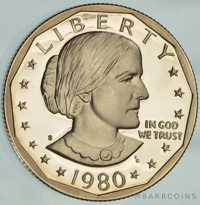 1980-S Susan B Anthony Dollar Proof