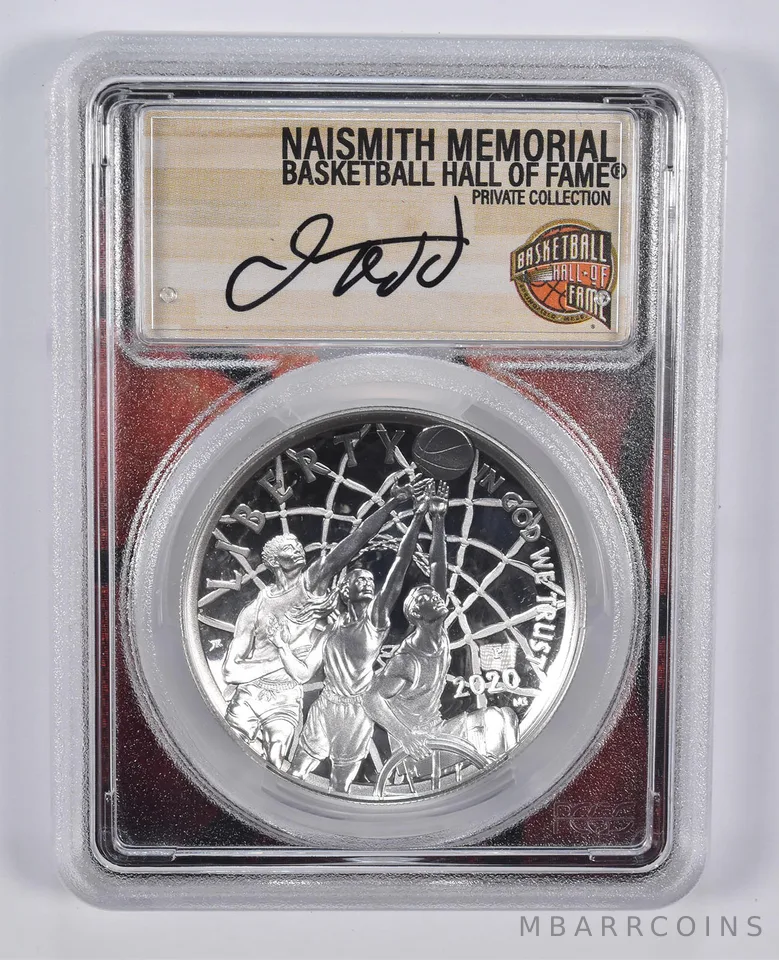 2020-P JASON KIDD SIGNED Basketball HOF Commemorative Dollar PR70 PCGS