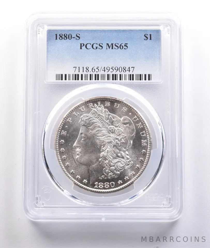 1880-S Morgan Silver Dollar MS65 PCGS PQ a6789