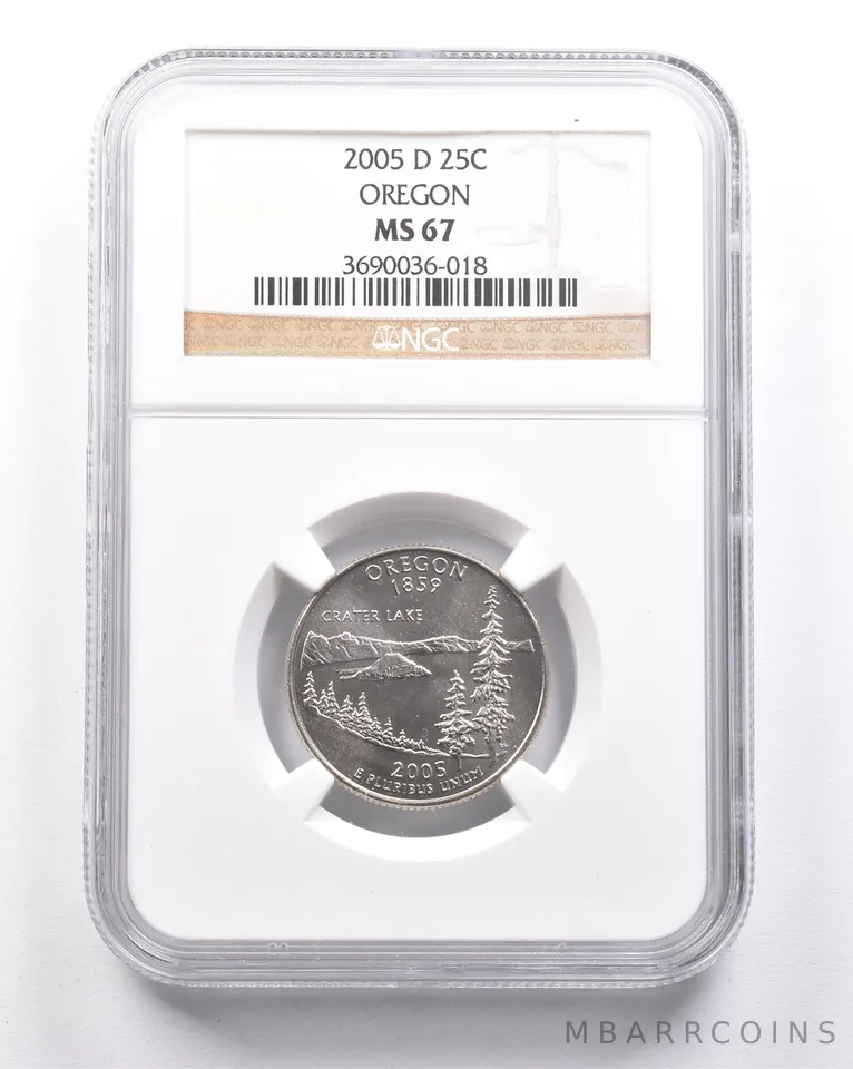 MS67 2005-D Washington State Quarter Oregon NGC a6303