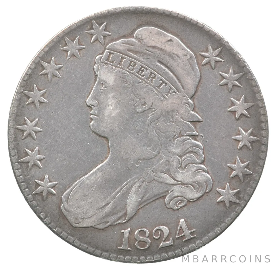 1824 Capped Bust Half Dollar a5969