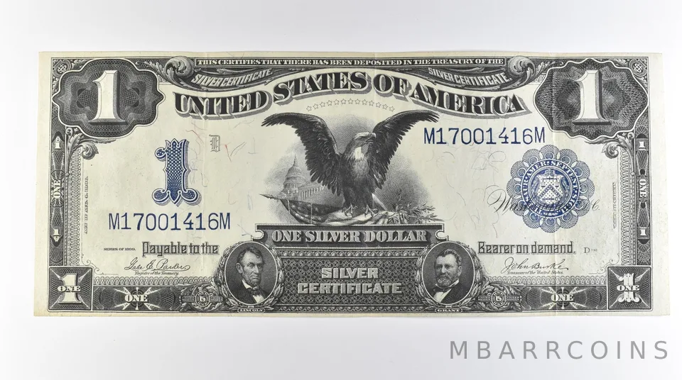 1899 $1 United States Black Eagle Silver Certificate Large Note FR#232 *0678