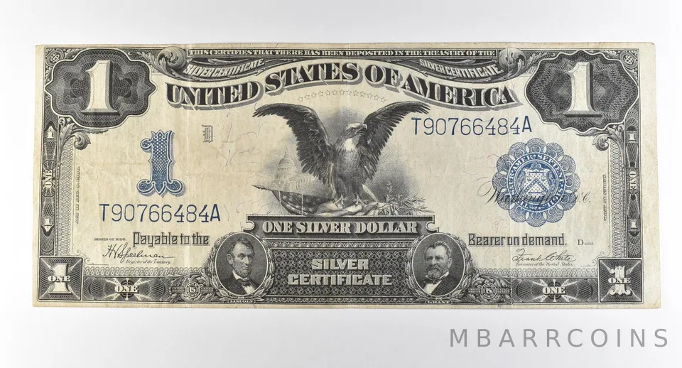 1899 $1 Silver Certificate Large Note Blue Seal *2868