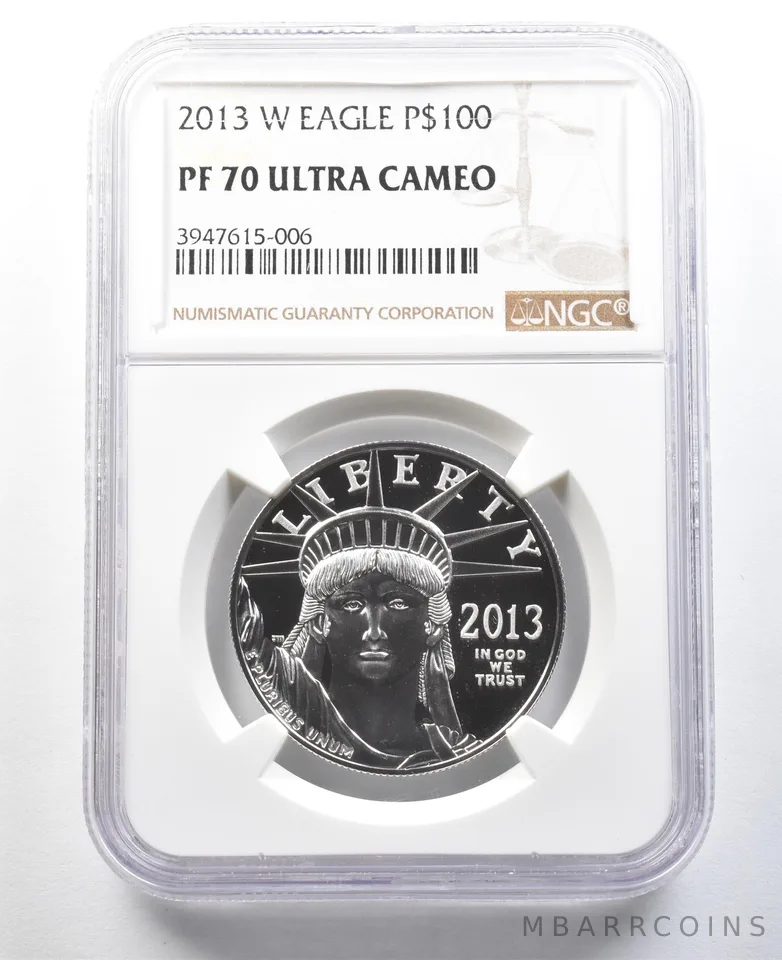 2013-W $100 American Platinum Eagle 1 Oz Platinum PF70 UCAM NGC