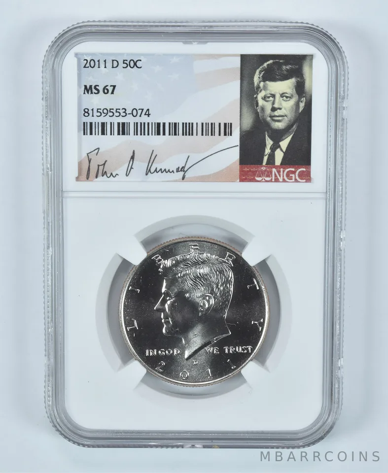 2011-D Kennedy Half Dollar MS67 NGC Special Label