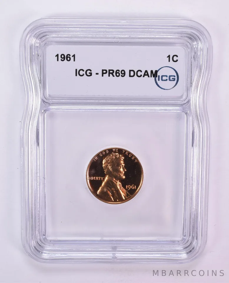 1961 Lincoln Memorial Cent PR69 DCAM ICG