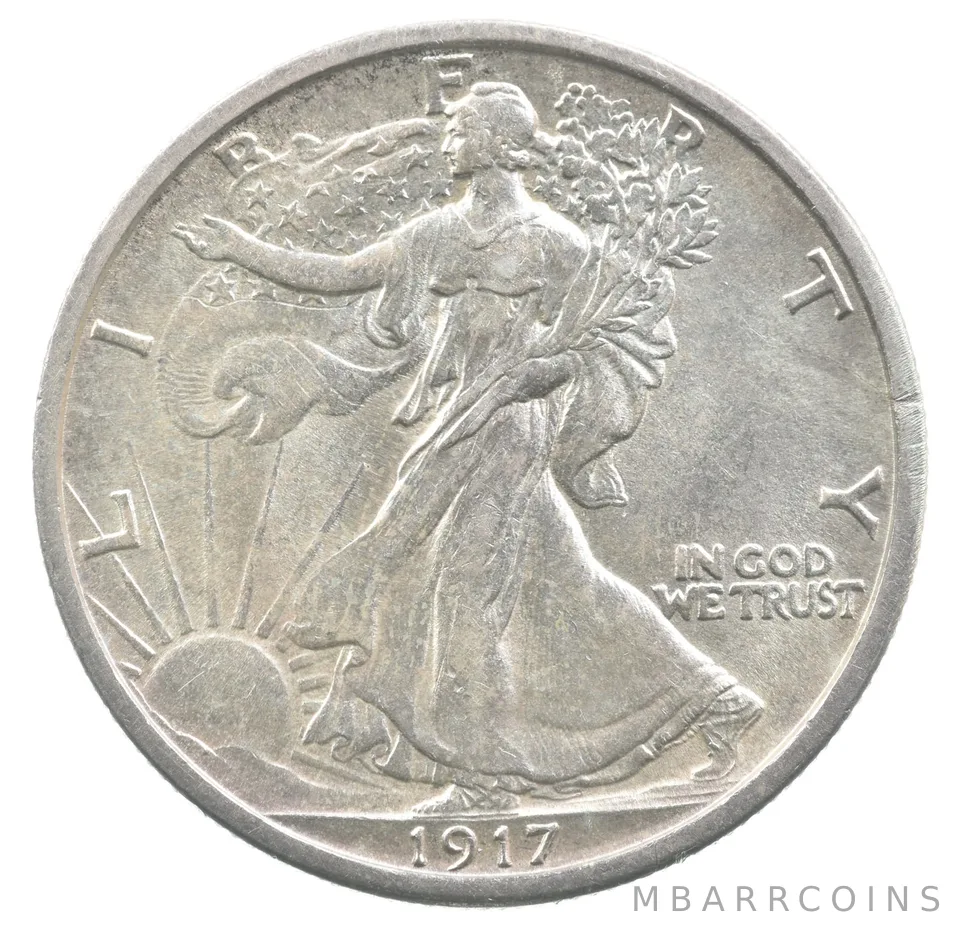 1917-D Walking Liberty Half Dollar Reverse *6387