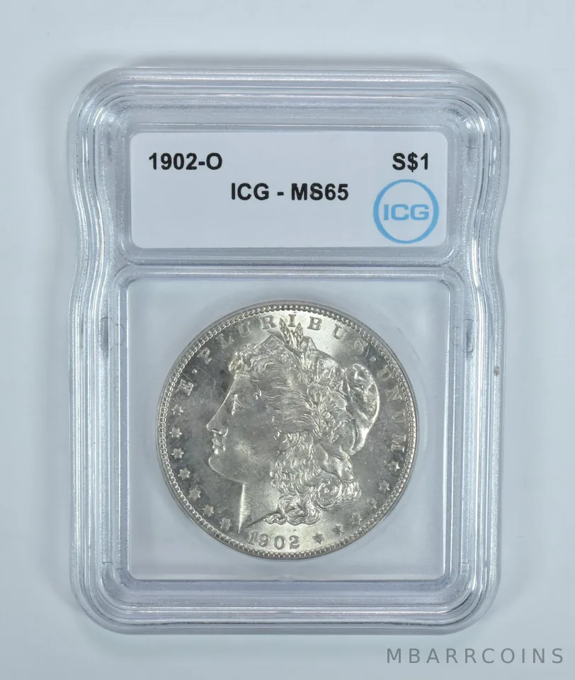 1902-O Morgan Silver Dollar MS65 ICG