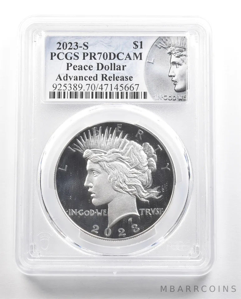 2023-S Peace Silver Dollar Advanced Releases PR70 DCAM PCGS *6515