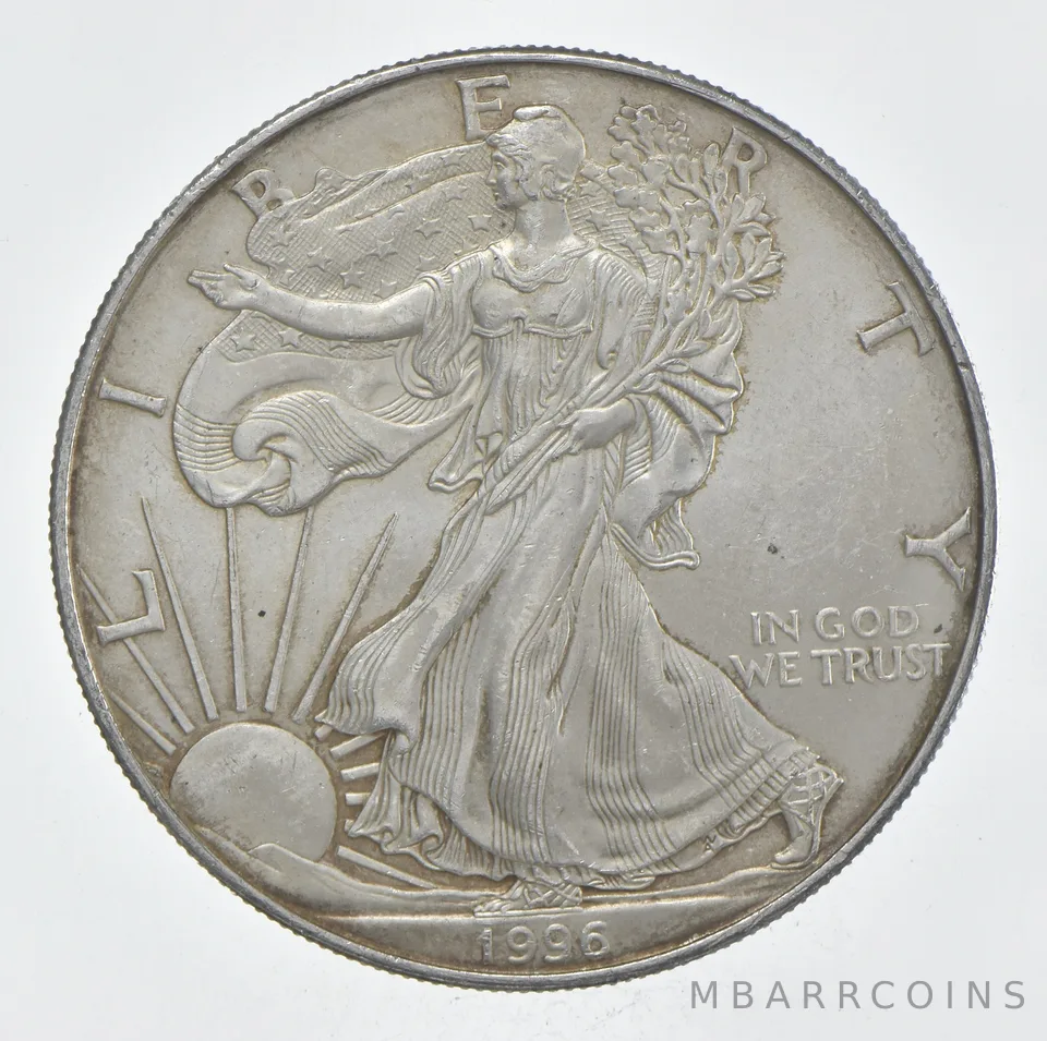 Rarest 1996 American Silver Eagle - Key Date - Rare LOW MINTAGE *359
