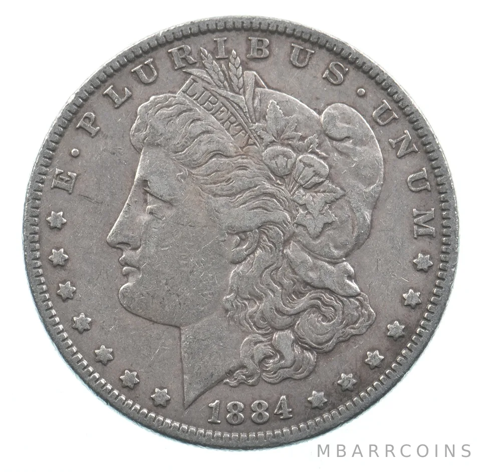 Early - 1884 Morgan Silver Dollar - 90% US Coin *864