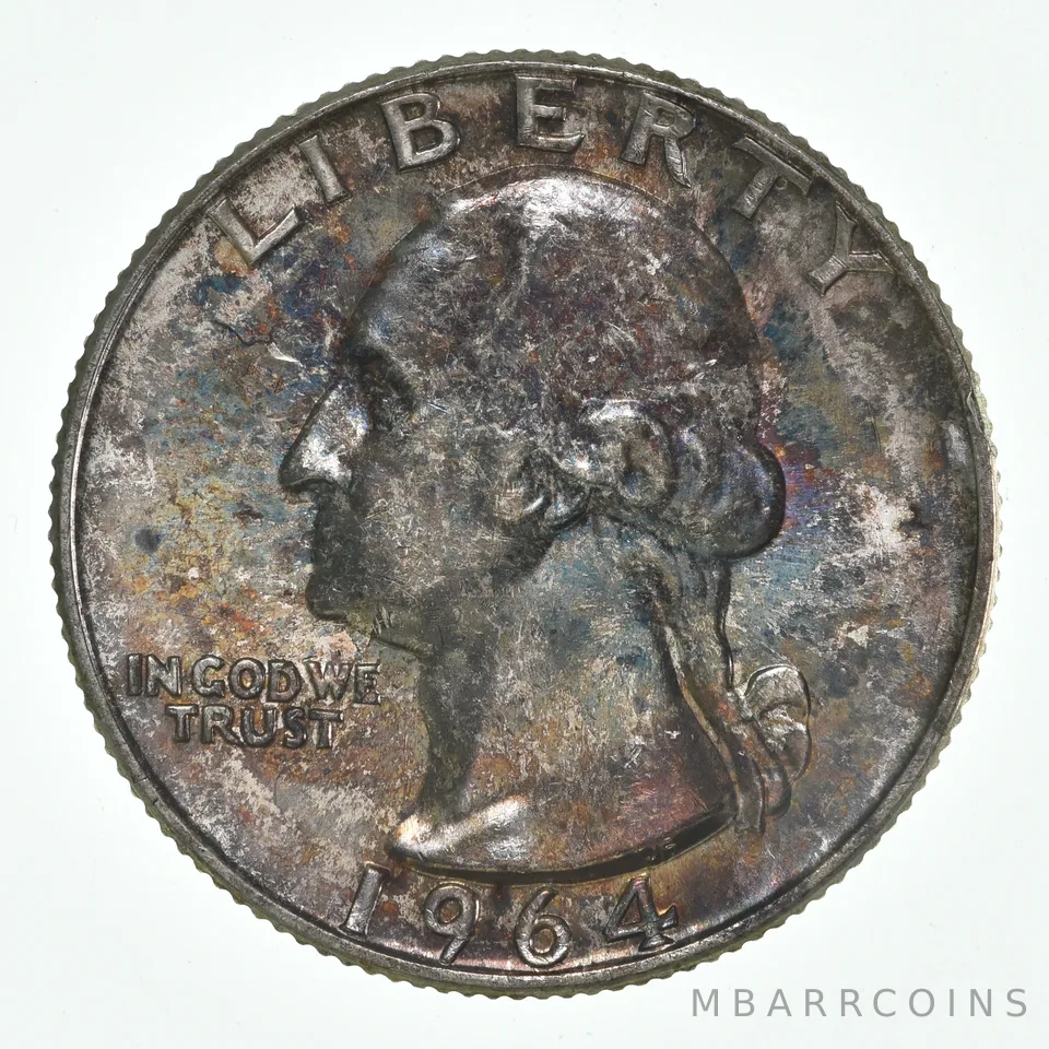1964 Washington Quarter - Great Tone a4243