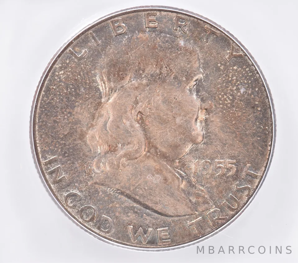 1955 Franklin Half Dollar MS66 ICG Beautiful Tone *2545