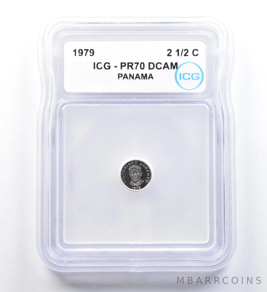 1979 Panama 2 1/2 Centesimos PR70 DCAM ICG *1142