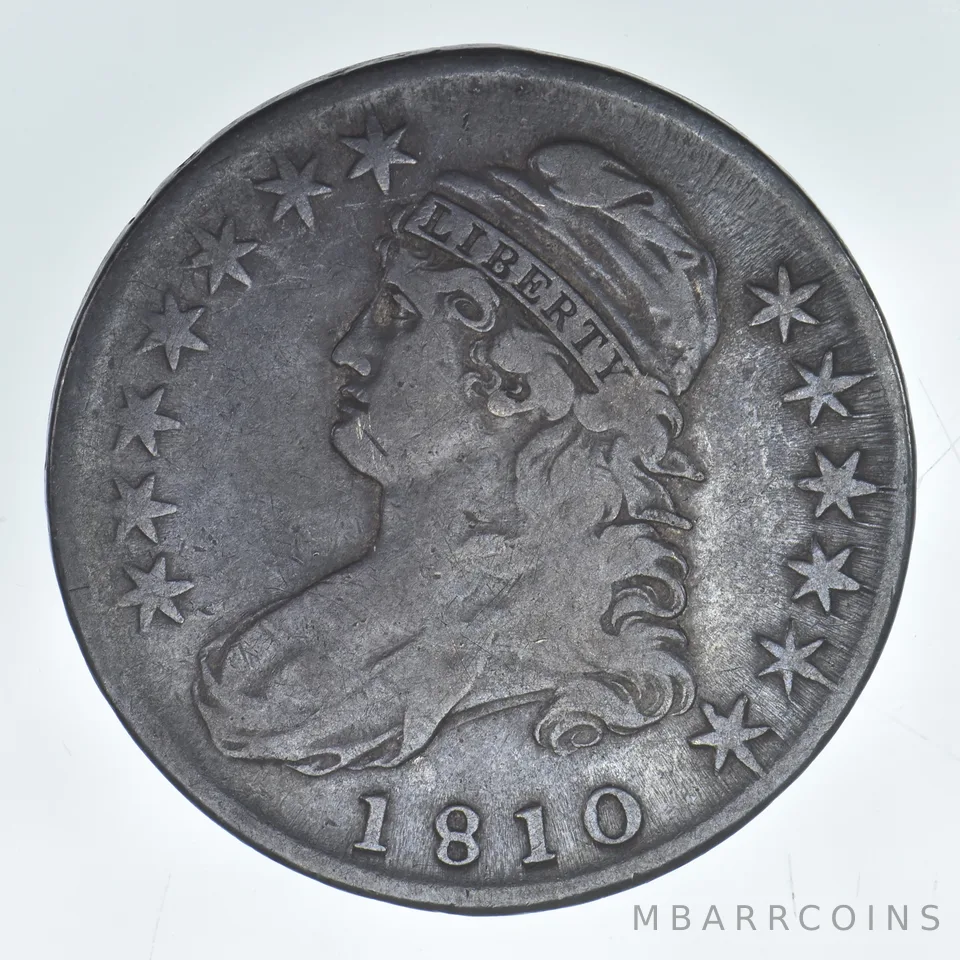 1810 Capped Bust Half Dollar Beautiful Tone *8047
