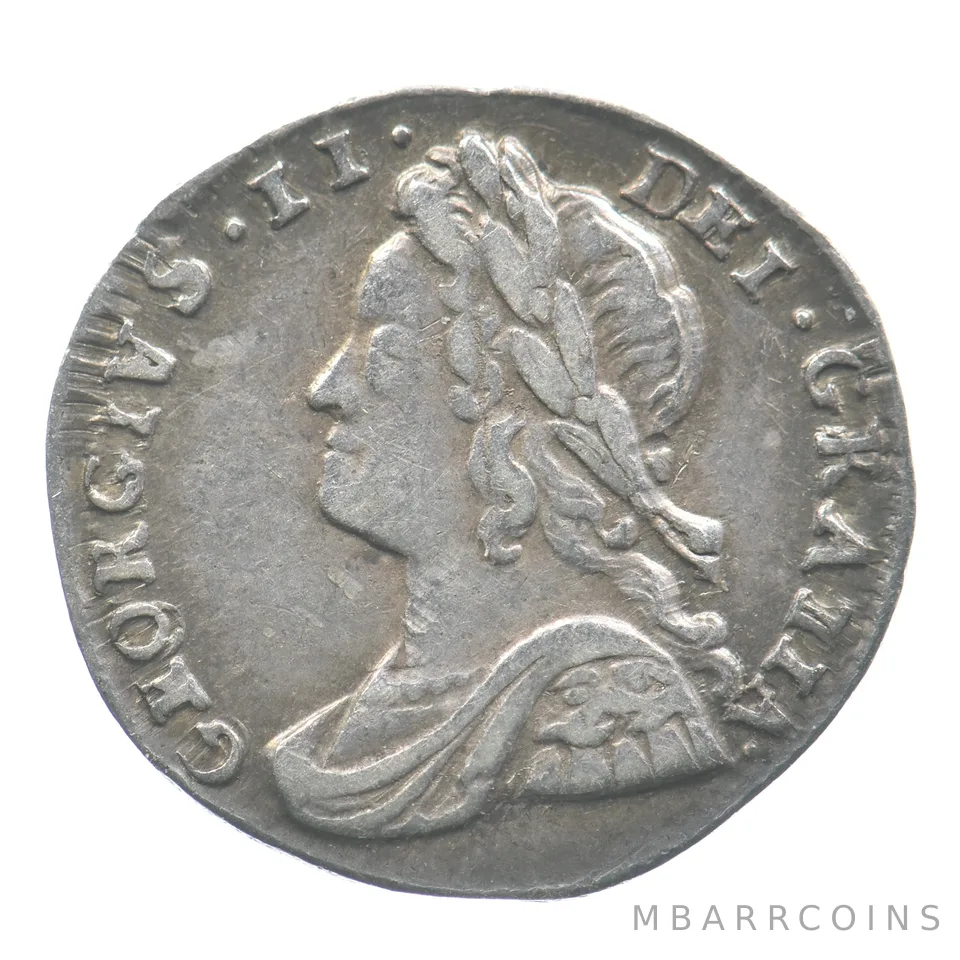 1732 Great Britain Silver Penny George II *6442