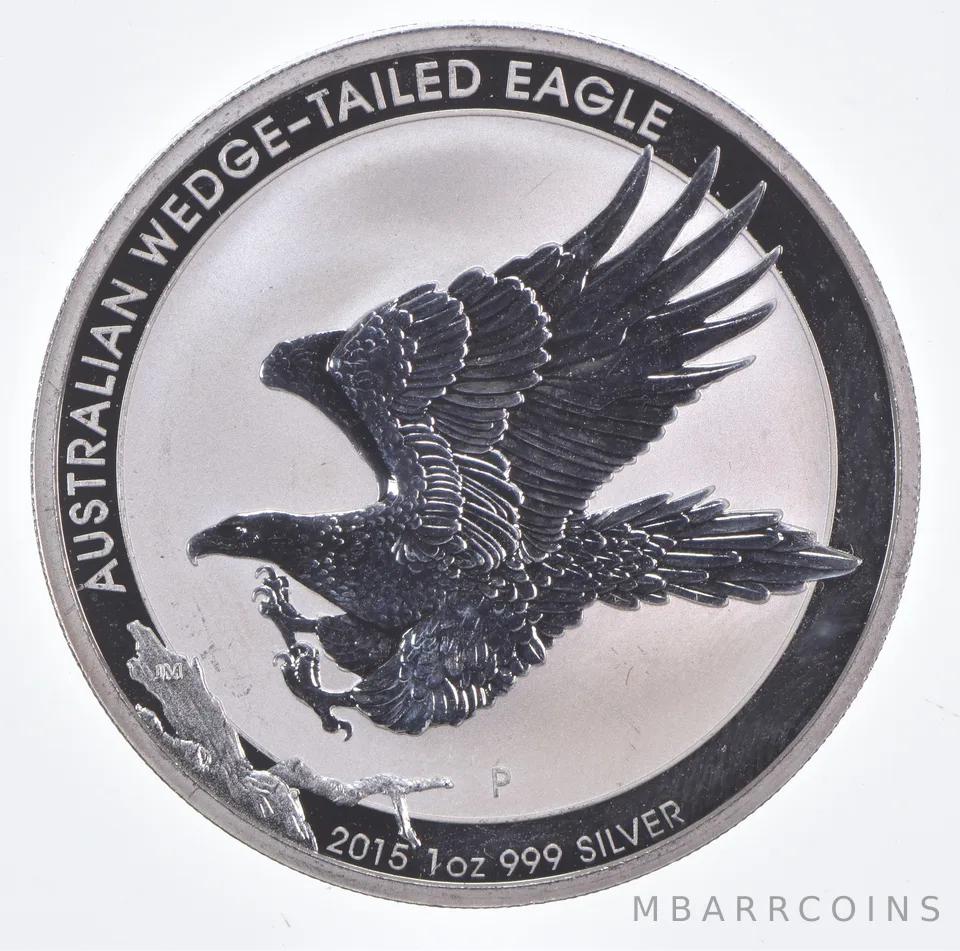 Better Date 2015 Australia $1 1 Oz. Silver Wedge-Tailed Eagle World Coin *736