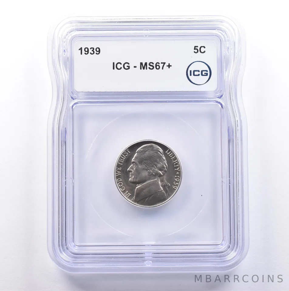 1939 Jefferson Nickel MS67+ ICG *9081