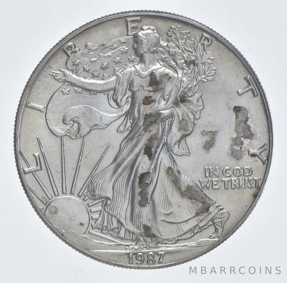 Better Date 1987 American Silver Eagle 1 Troy Oz .999 Fine Silver *055