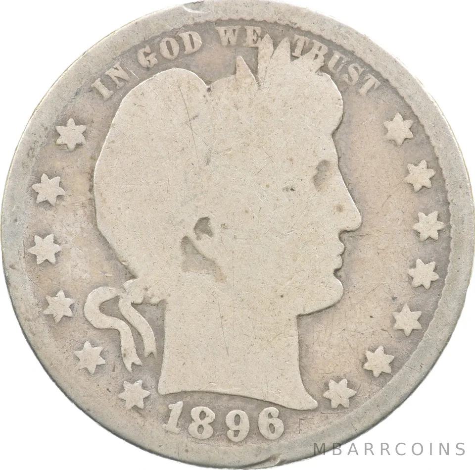 1896-O Barber Quarter *3449