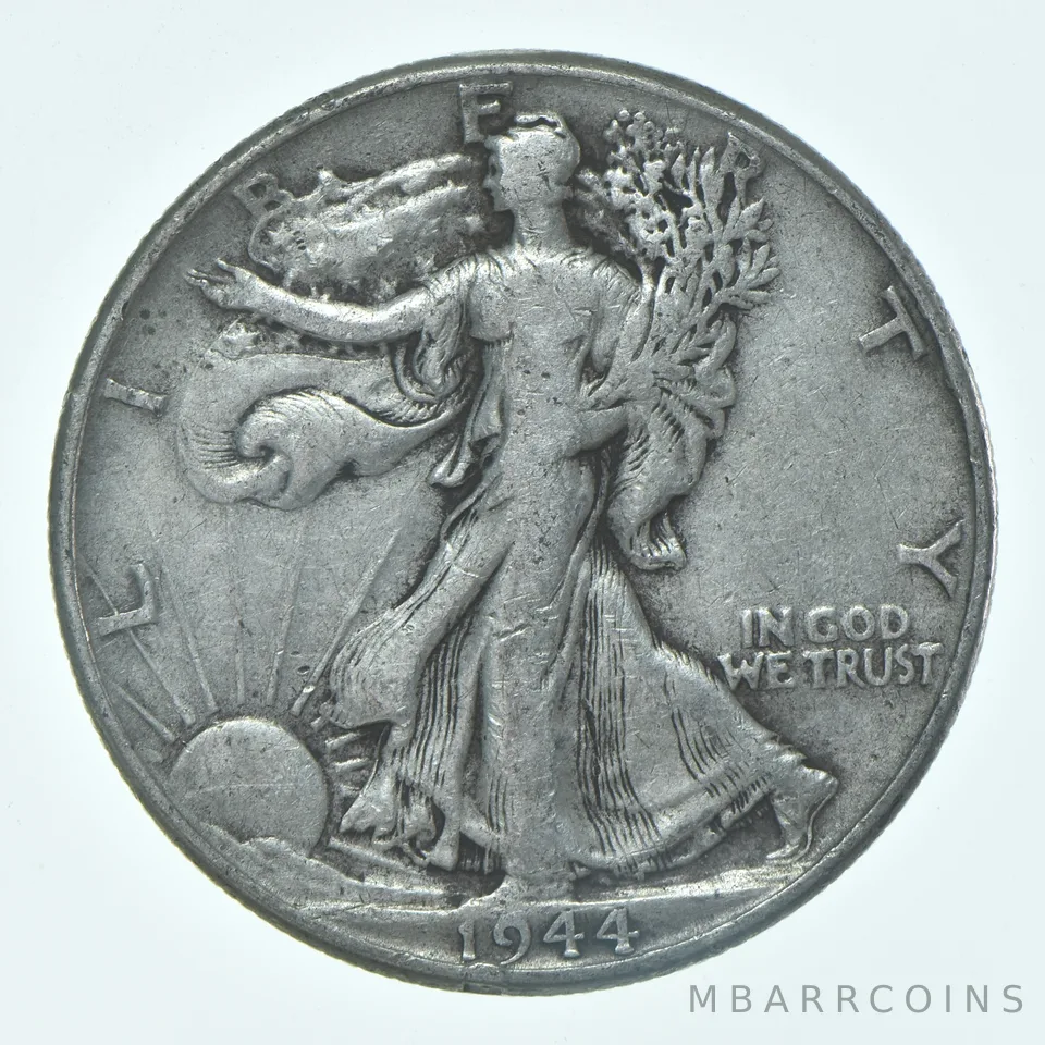 1944-P Walking Liberty Half Dollar CIRC VG+ 90% Silver