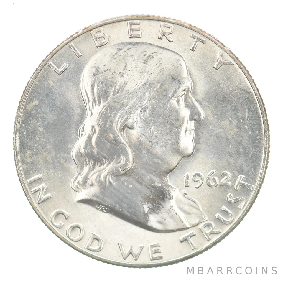 1962-D Franklin Half Dollar Beautiful Tone Reverse *2816