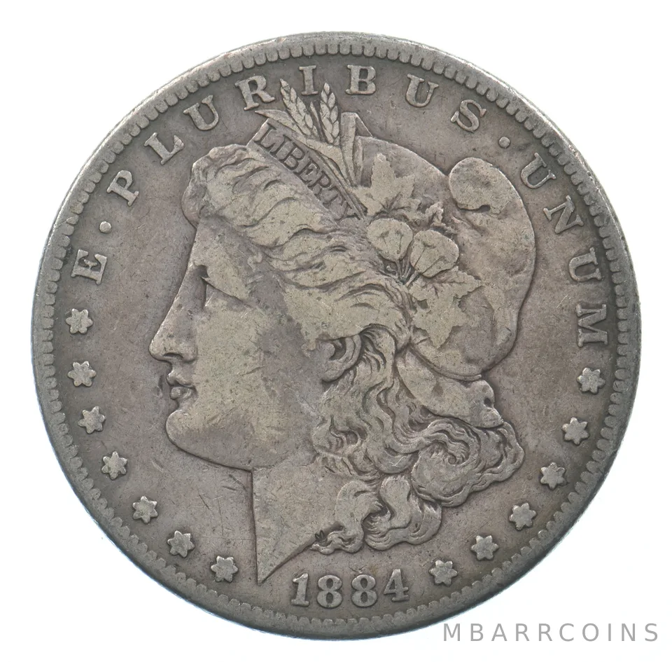 Early - 1884-S Morgan Silver Dollar - 90% US Coin *461